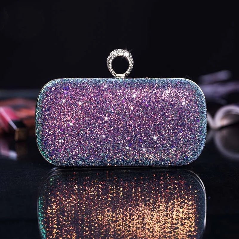 Evening Bag - Full Rhinestone, Pure Color, Shiny, Order Now – Luxy Moon