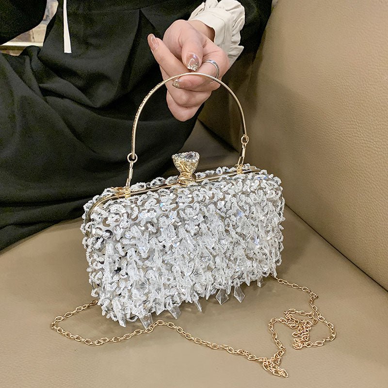 Glamorous Elegant Exquisite Quiet Luxury Sequin Box Bag