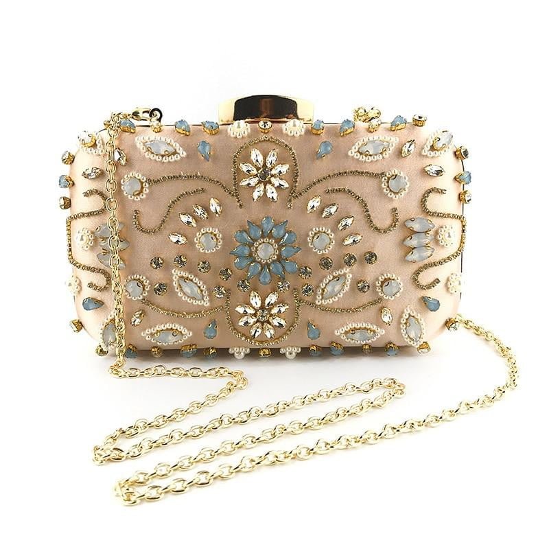 Luxy Moon Sequin Evening Bags Exquisite Party Clutches, Gold