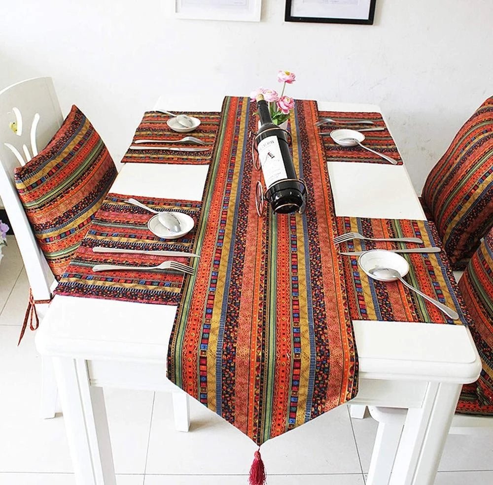 Luxy Moon Boho Tassels Runner Dining Home Decoration Table Cover